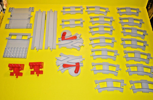Lego duplo train - tracks, light